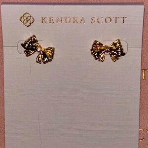 Kendra scott X Loveshackfancy bow earrings